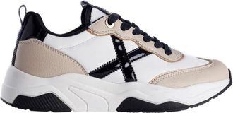 Munich Witte Sneakers voor Vrouwen - Dames - Sneakers - Veelkleurig - 36 EU - Leer - Schoenen