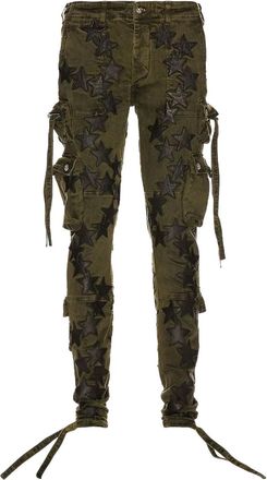 Amiri Chemist Star Tactical Olive Green cargo jeans - Groen