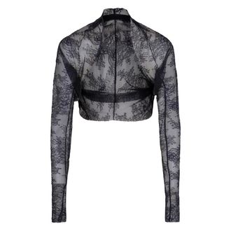 Alberta Ferretti Donna, Top, Nero, M, new