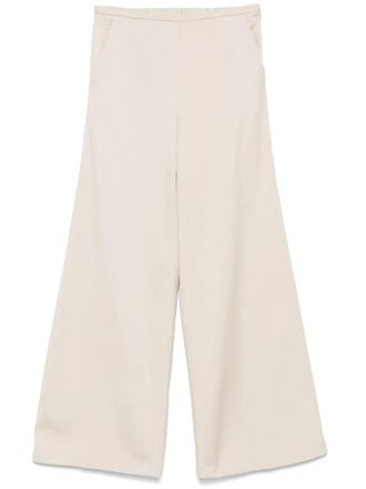 Forte_Forte cotton twill trousers - women - Viscose/Cotton/Acetate - I - Neutrals