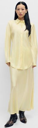 Silk Laundry LONG BIAS CUT SKIRT VANILLA FLOWER at Nordstrom, Size X-Small Au