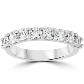 Pompeii3 2ct Diamond U Prong Wedding Ring 14k White Gold Anniversary Band