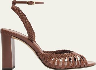 Alexandre Birman Agatha 90 Leather Sandals