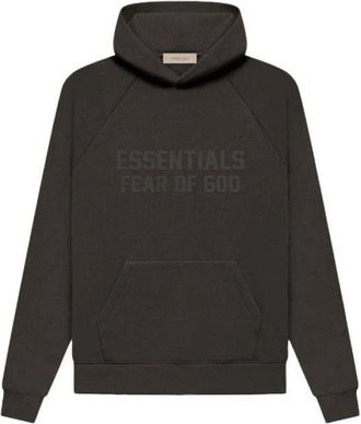 Fear of God Off Black Hoodie Fw 22 - Heren - Hoodies - Grijs - S - Katoen - Hoodies & sweatvesten
