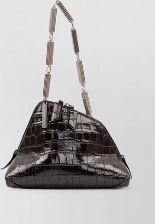 The Attico devon leather clutch bag