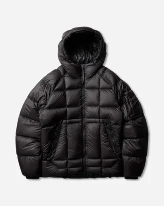 C.P. Company Men s D.D. Shell Hooded Medium Down Jacket Black