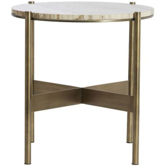 Light & Living Light&living - Tavolino da soggiorno macapa in bronzo antico con