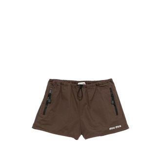 Miu Miu Logo-print Shorts