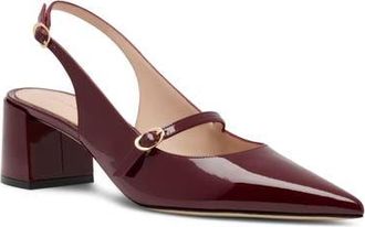 Stuart Weitzman Emilia MJ Slingback Pump in Rosewood at Nordstrom, Size 5.5