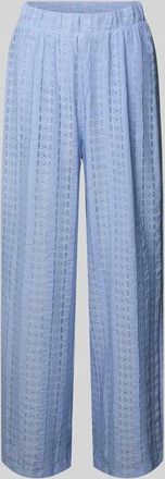 Vero Moda Weite Hose mit Spitzenmuster Modell CASSANDRA in Hellblau, Gr&ouml;&szlig;e XL