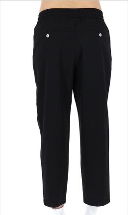 Dr&ocirc;le de Monsieur Virgin Wool Blend Cropped Trousers - Black