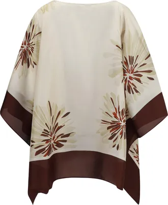 Brunello Cucinelli Womens Silk Blouse Naturale Shirt