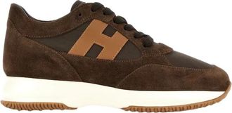 Hogan Interactieve Sneakers - Heren - Sneakers - Bruin - 40 1/2 EU - Leer - Schoenen
