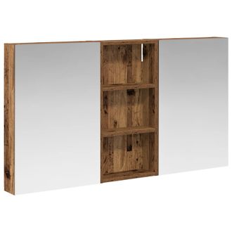 vidaXL Juego De Muebles De Ba&ntilde;o Con Estante 3 Pcs 110 X 10,5 X 60,5 Cm Vidaxl