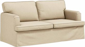 vidaXL Sof&aacute; Crema 162 X 80 X 85 Cm Tela Vidaxl