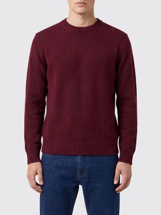 Ballantyne Maglia girocollo in pura lana merino con bordi a costine