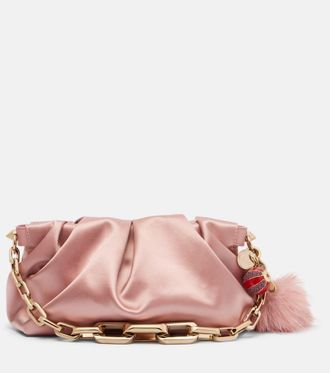 Christian Louboutin Eva Small crepe satin clutch