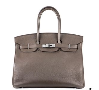 Herm&egrave;s Birkin 35 in Gris Etain Togo Leather with Palladium Hardware