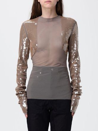 Rick Owens Top in mesh con paillettes