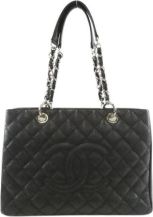 Chanel Pre-owned Vintage Shoulder Bag - Dames - Vintage Shopper - Zwart - ONE Size - Leer - Vintage