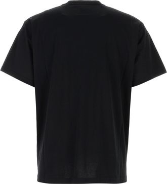 Burberry Mens Black Cotton T-Shirt