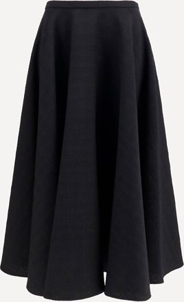 Lardini Virgin wool ruffled Midi Skirt Female 42