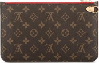 Louis Vuitton Pouch con zip e monogramma - Marrone
