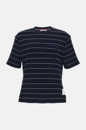 Thom Browne Dark Blue Striped T-Shirt