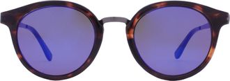 Guess Blue Round Ladies Sunglasses GF0305 53X 51