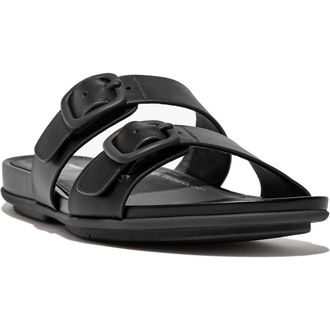 FitFlop Gracie Slide Sandal in All Black at Nordstrom Rack, Size 11