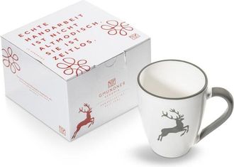 Gmundner Keramik Gmundner Keramik - Gmundner Ceramics Grey Stag, Taza De Desayuno Max (0,3 L)