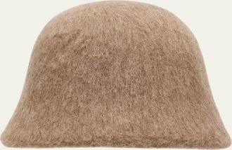 Loro Piana Eva Pecora Nera Wool Felt Cloche Hat