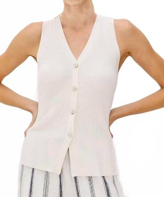 Rails Tatia Vest In Ecru