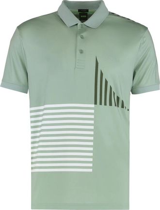 HUGO BOSS Paddy Polo - Heren - Polos - Groen - XS - Polyester - Tops