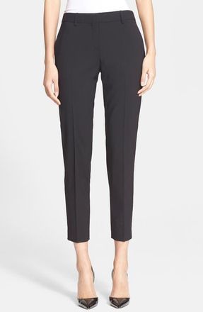 Theory Testra 2B Stretch Wool Pants in Black at Nordstrom, Size 6