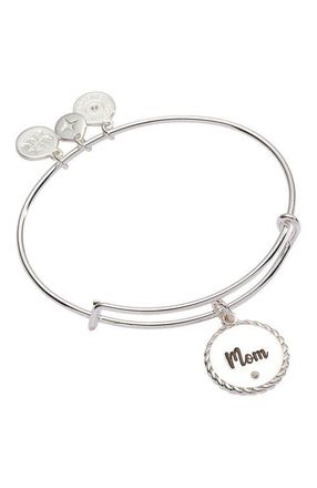 Alex and Ani Mom Charm Bangle Bracelet in Silver at Nordstrom