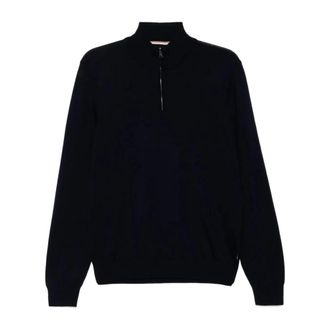 HUGO BOSS Heren, Truien, Blauw, Maat: 2XL Wol