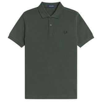 Fred Perry Mens Militray Green Plain Polo Shirt Cotton - Size 3XL
