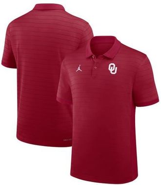 Jordan Brand Mens Jordan Brand Crimson Oklahoma Sooners 2025 Early Season Coaches Sideline Victory Stripe Performance Polo at Nordstrom, Size Xxx-Large