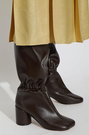 Maison Margiela Heeled Knee-High Boots, Womens, Brown