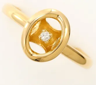 C&A Yellow Gold Yellow Gold (18K) Band Ring (Pre-Owned)