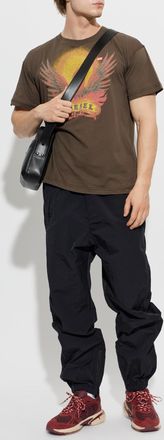 Diesel T-shirt T-NORM-AA1, Mens, Brown