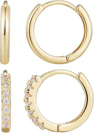 Adornia Adornia 14K Plated Cz Earring Set