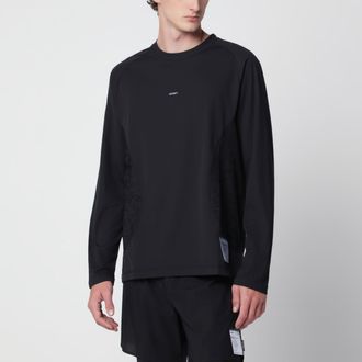SATISFY Black FuzzFleece Octa long-sleeve T-shirt