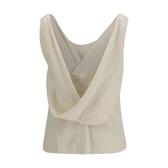 Brunello Cucinelli Womens Beige Viscose Blouse