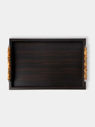 Riviere Frida Ebony and Bamboo Tray (23.5in/60cm)