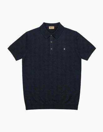 Gabicci Vintage 1973 Mens Gabicci Vintage Jackson Navy Polo Shirt - Size: 38