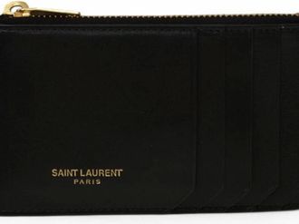 Saint Laurent Pre-owned Wallets, male, Black, Size: ONE SIZE Pre-owned Card Holder