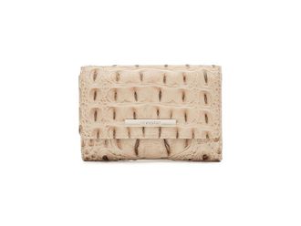 Brahmin Kerra Wallet Handbags Beige, Leather/Polyester