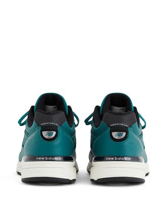 New Balance Leather and Mesh Sneaker - Teal